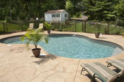 Patterned Pool Surround